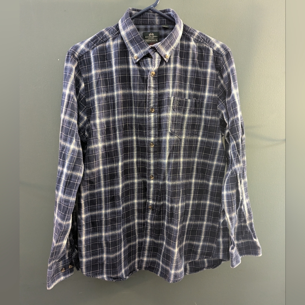 Racing Green Flannel Shirt Men's Size Large